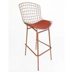 Imagem de Banqueta BERTÓIA cobre tubular - Poltronas do Sul