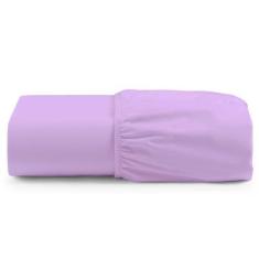 Imagem de Lençol Unique Avulso de Baixo Casal Padrão com Elástico Micro Percal 400 Fios - Lilás