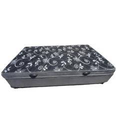 Imagem de Cama Box Baú Solteiro Conjugado, (com colchão acoplado) em Suede Cinza
