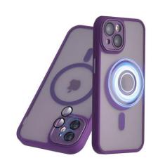 Imagem de Yetagso Capa magnética para iPhone 11, capa de telefone magnética fina e forte para iPhone 11 com proteção de câmera, moldura macia traseira fosca à prova de choque para iPhone 11 (6,1 polegadas),