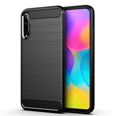 Imagem de Capa para Huawei Honor Play 3, capa de material de fibra de carbono, suave antiderrapante, macia, anti-impressões digitais, capa totalmente protetora para Huawei Honor Play 3