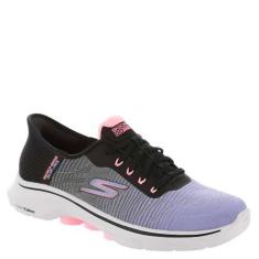 Imagem de Skechers Tênis feminino Go Walk 7 Adel Hands Free Slip-ins, Preto/Multi, 35