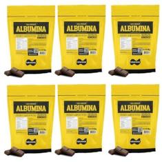 Imagem de Kit 6x Albumina Naturovos 1kg Chocolate