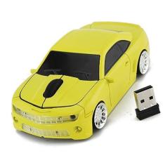 Imagem de Mouse de Computador Sem Fio, Mouse de Computador Sem Fio Em Formato de Carro Esportivo Elegante, Mouse de Computador de Carro de 2,4 GHz para Escritório e Jogos, para Laptop