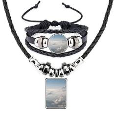 Imagem de Céu  Nuvens s Art Deco Presente Fashion Colar Pulseira Conjunto de Joias