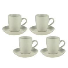 Imagem de Conjunto de Xicaras de Cafe Porcelana 90ML Branco - Rojemac