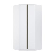 Imagem de Guarda Roupa Canto 2 Portas 111,9cm Branco Com Branco Mat