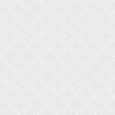 Imagem de Papel De Parede Adesivo Off White Ondas N06108 Rolo 0,58X3M