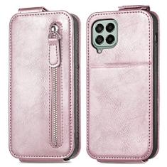 Imagem de Caso de capa de telefone de proteção Para Samsung Galaxy M53 5G Wallet Case, Premium Leather Case Built-in cartão de crédito e slots de dinheiro, Flip Cover com Kickstand Magnetic Phone Case para Sams