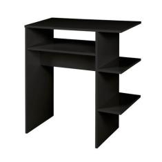 Imagem de Mesa Bancada Escrivaninha Suporte Escritório Preto Madeira - Moveis C.