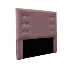 Imagem de Cabeceira Cama Box Solteiro 90cm E Recamier Gênova Veludo S04 - D`rossi Cor Uva