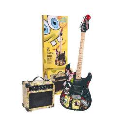 Imagem de Kit Guitarra Infantil Full Size + Amplificador Bob Esponja - Shelter