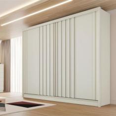 Imagem de Guarda-Roupa Solteiro Galati 2 Portas 4 Gavetas 100% Mdf com Ripado Of