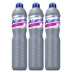 Imagem de Kit 3 Limpa Aluminio Alumil Start 500ml Cada Perfume De Uva - Alumil S