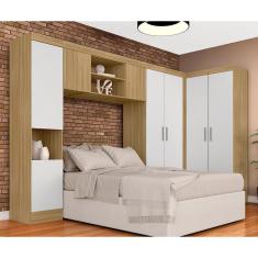 Imagem de Guarda Roupa Casal Modulado Maeve Boreal/branco - Móveis Arapongas
