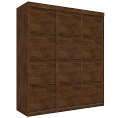 Imagem de Roupeiro Casal Três Portas Correr Veneza Malbec