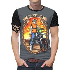 Imagem de Camiseta Motocross Trilha PLUS SIZE enduro Masculina Roupa