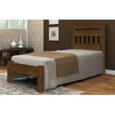 Imagem de Cama Solteirão (Solteiro Extra) Antares  De Madeira Maciça Angelim Ped