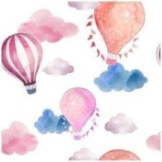 Imagem de Papel De Parede Adesivo Infantil Balões 289368497 0,58X3,00M