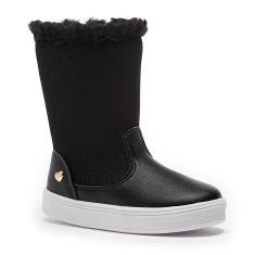 Imagem de Bota Tênis Infantil Feminina Tininha Menina Casual com Pêlo-Feminino