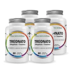 Imagem de Kit Com 4 - Magnésio Treonato 60 Capsulas de 600mg Flora Nativa do Brasil