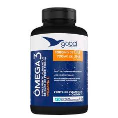 Imagem de Ômega 3 Com Vitamina E 1500Mg Global Suplementos 120 Cápsulas
