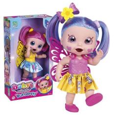 Imagem de Boneca Baby Butterfly Alive Cabelos Coloridos - Super Toys