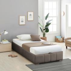 Imagem de Cama Baú Solteiro sem Cabeceira Uvaia Cabecasa Madeiramadeira Capuccino