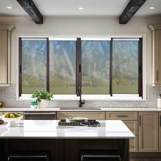 Imagem de Janela Elite 4 Folhas Moveis 100 X 200 Vidro Reflex Mix Corten