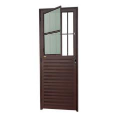 Imagem de Porta de Sala Linha 25 Vidro Boreal 210cm x 80cm Brimak Corten