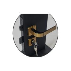 Imagem de Fechadura Para Porta Quarto Sala Externa Modena Bronze Mgm