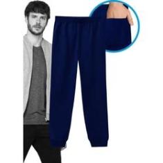 Imagem de Calça Moletom Flanelado Adulto Masculina  Inverno Malwee