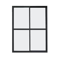 Imagem de Porta de Alumínio Correr 210x150cm 2 Folhas Atlântica Preto