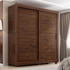 Imagem de Guarda Roupa Casal 2 Portas 4 Gavetas Titanium Jacarandá