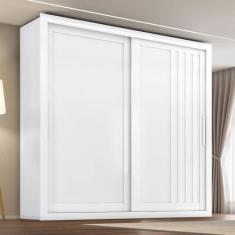 Imagem de Guarda-roupa 2 Portas 4 Gavetas Trianon Branco Absoluto