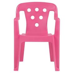 Imagem de Cadeira Plástica Kids Rosa Mor
