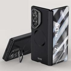 Imagem de Capa flip para telefone Capa compatível com Samsung Galaxy Z Fold 6 com protetor de tela, [compatível com Magsafe] Capa protetora à prova de choque com suporte para Samsung Galaxy Z Fold 6 Capa de tel