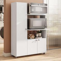 Imagem de Armário De Cozinha Multiuso Âmbar 3 Portas Forno E Micro - Thela