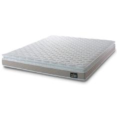 Imagem de Colchão Casal Queen Espuma D33 Pillow Top Millenium 158x198x19cm Bege/branco Hellen-suporta 120kg Por Pessoa Branco/bg