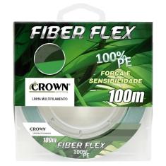 Imagem de Linha Multifilamento de Pesca Crown Fiber Flex 0,16mm 18lbs 100M
