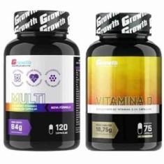 Imagem de Multivitaminico 120 Caps + Vitamina D 75 Caps Growth