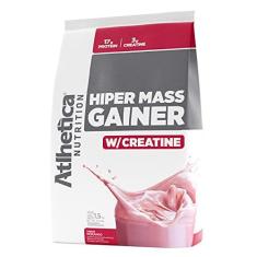 Imagem de Athletica Nutrition Hiper Mass Gainer Suplemento com Sabor Morango, 1500 g