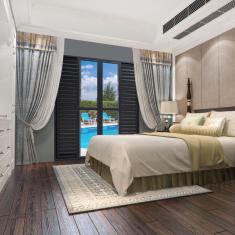 Imagem de Porta de Alumínio Veneziana 210x150cm 6 Folhas Hale Esquadrias Preto