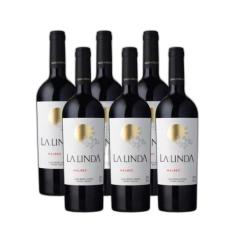 Imagem de Vinho La Linda Malbec 750 Ml Kit Com 06 Unidades