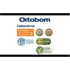 Imagem de Cabeceira Casal South Veludo Marrom 140X125x11 Ortobom
