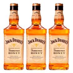 Imagem de Whisky Jack Daniels Honey Mel 1 Litro Com Caixa 03 Unidades