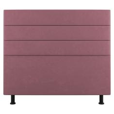 Imagem de Cabeceira Cama Box Casal King Size Malik 195cm Suede Rosé - Abmaza