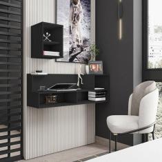 Imagem de Escrivaninha Suspensa TOK Belaflex Preto Fosco