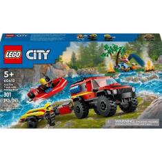 Imagem de Caminhao Dos Bombeiros 4X4 Com Barco De Resgate