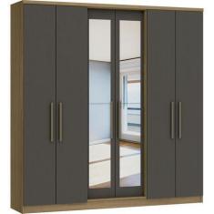 Imagem de Guarda Roupa Casal 6 Portas 2 Gavetas Sonata 3271A - Móveis Castro Com
